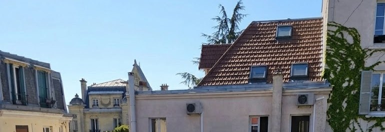 Toits d’Asnières-sur-Seine vus depuis le Collège Chambertin